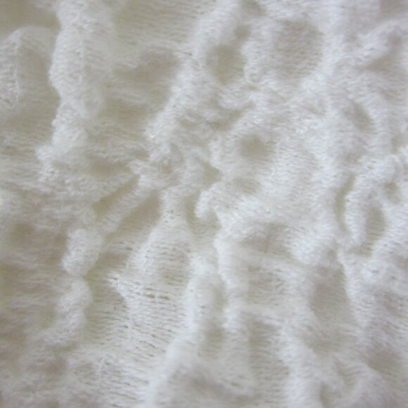 Habitat Womens Large Ivory White LS Cotton Blend Button Shirt Relaxed Stretchy - Picture 10 of 13